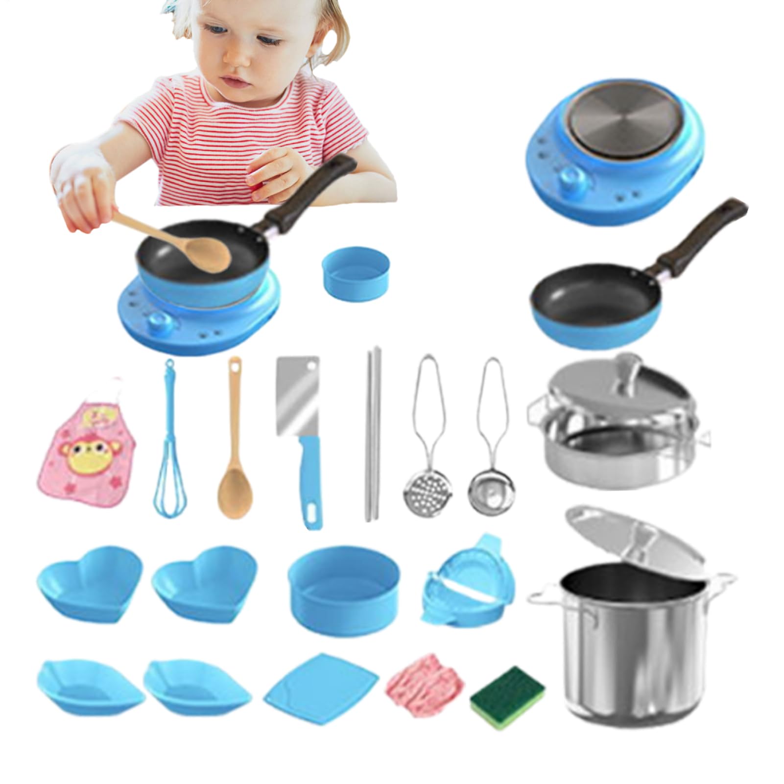 Set de cuisine interactif miniature et jouet de dînette créatif - 8