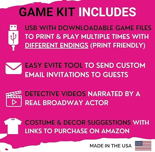 Miniatura 2 de Murder at The Roller Rink un juego de misterio de asesinato adolescente de los años 80 Flexible 4-20+ Jugadores Instrucciones de juego virtual y