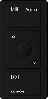 Lutron Pico Remote Control for Audio | Sonos Endorsed Integration | PJ2-3BRL-GBL-A02 | Black - 1 Pack