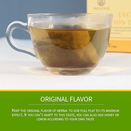 Miniatura 7 de AIHIYO Té de solución para úlceras, calienta el estómago, alivia la gastritis y diversas molestias estomacales, 20 bolsitas de té