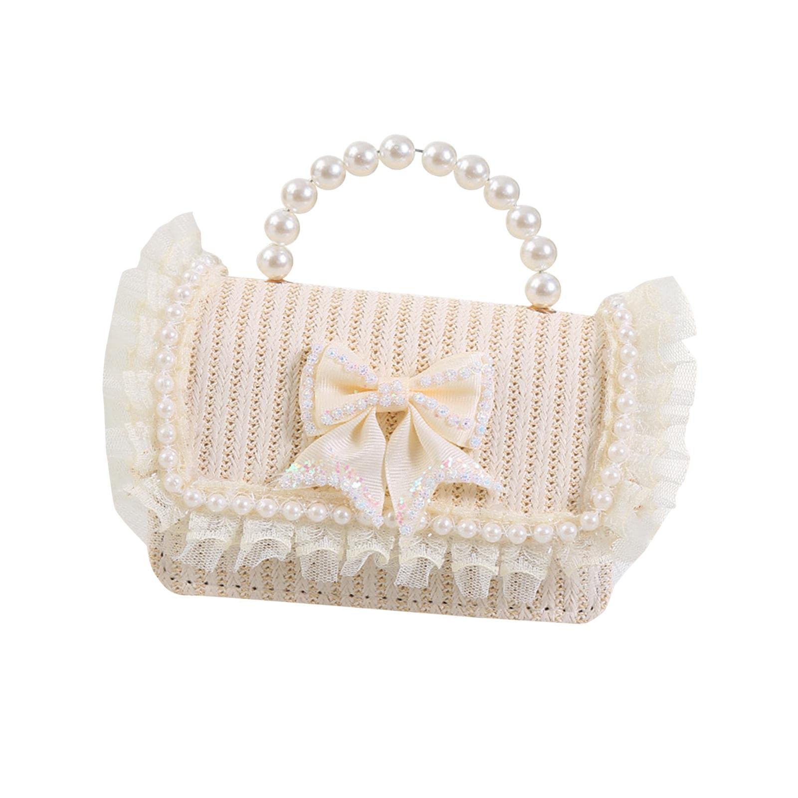 Oshhni Frauen Handtasche Stroh Umhängetasche Reisetasche Sommer Gewebte Taschen Handgemachte Weben Geldbörse Top Griff Satchel Clutch Umhängetasche für den, Stil b