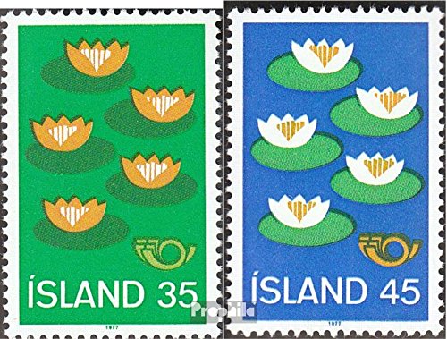 Prophila Collection Islanda Michel.-No..: 520-521 (Completa Edizione) 1977 Ambiente (Francobolli per i Collezionisti)