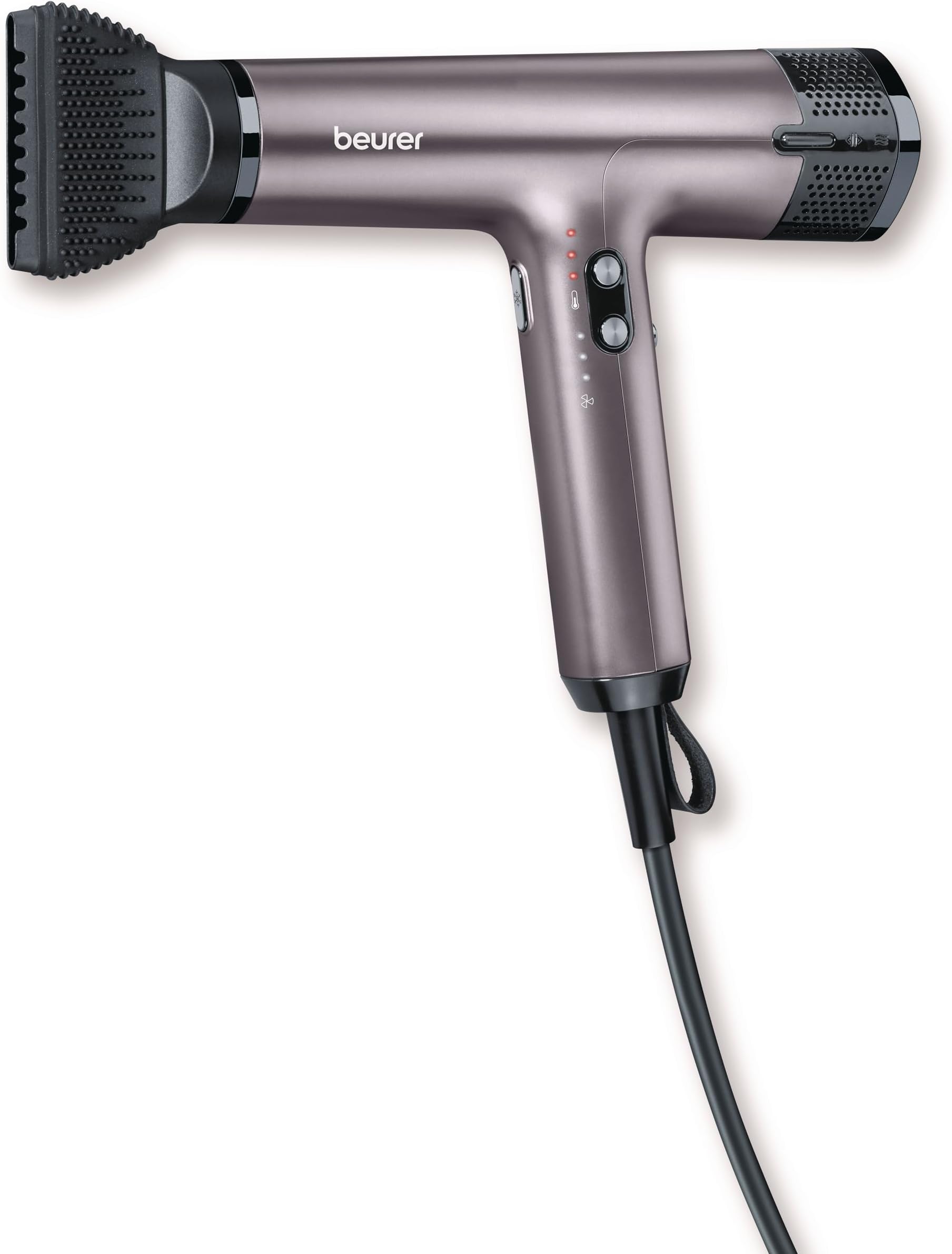 HC 100 Hairdryer Excellence hair dryer with digital motor extremely powerful and ultra light weight 4 temperature & blow settings for fast and gentle drying styling nozzle & diffuser