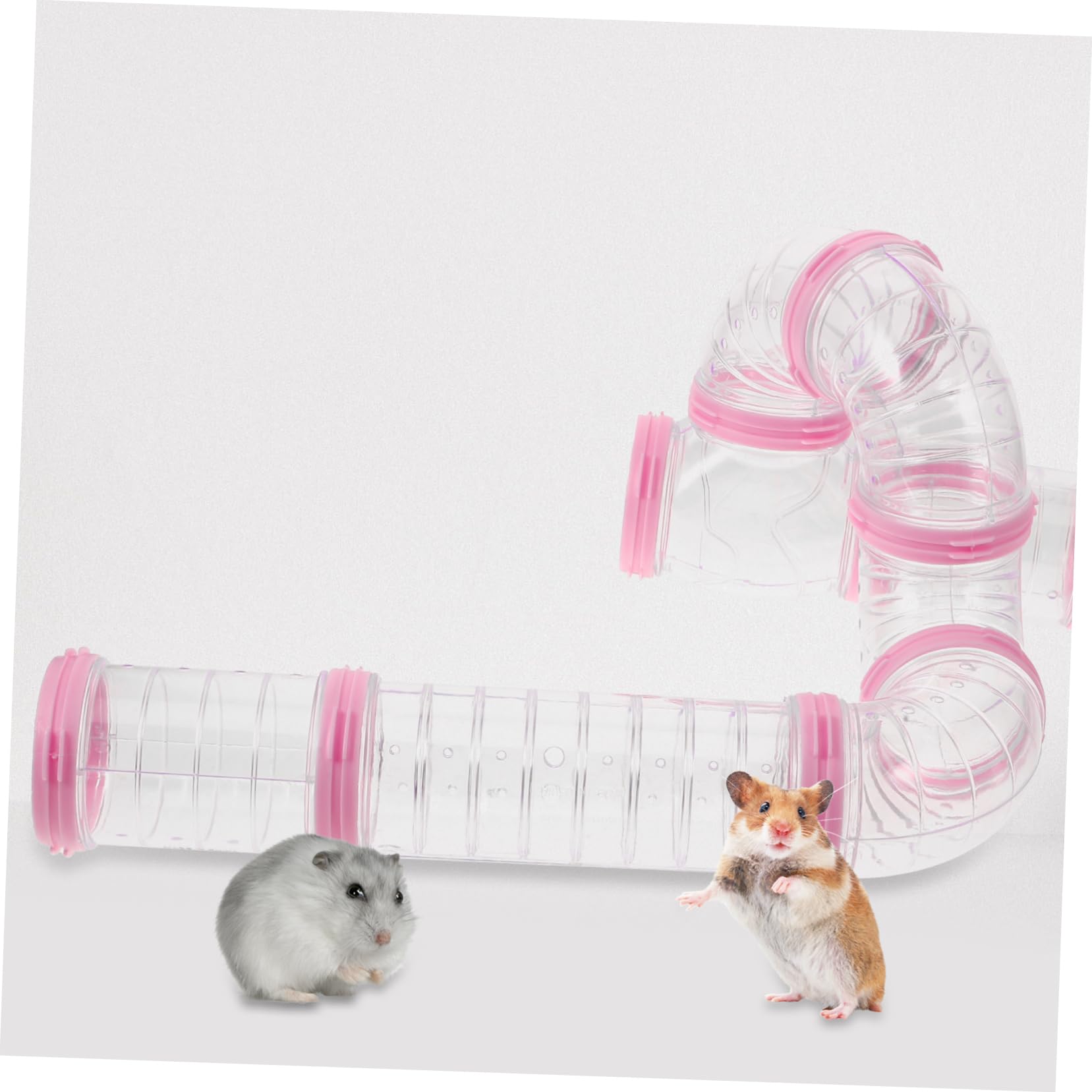 Hamsterröhren Satz mit Selbstgemacht Verbindung, 2 aus Pp für Kleine Tiere