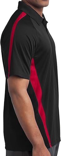 Miniatura 2 de Polo Ford Shelby Cobra con bloques de color, estampado de bolsillo, negro y rojo, talla XL, negro rojo