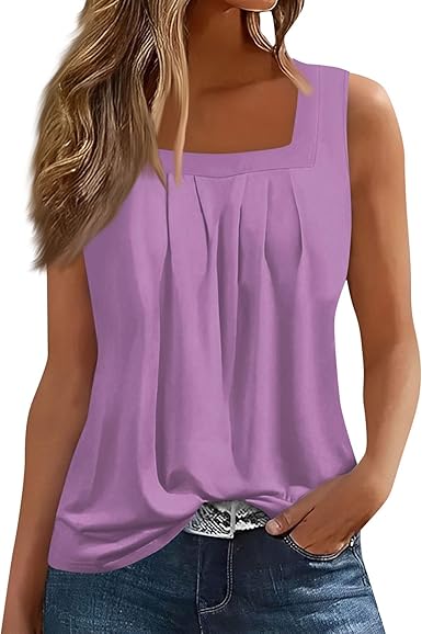 Spring Summer Plus Size Dressy Tank Tops for Women 2025 Womens Workout Floral Boho Beach Sleeveless Shirts Blouses