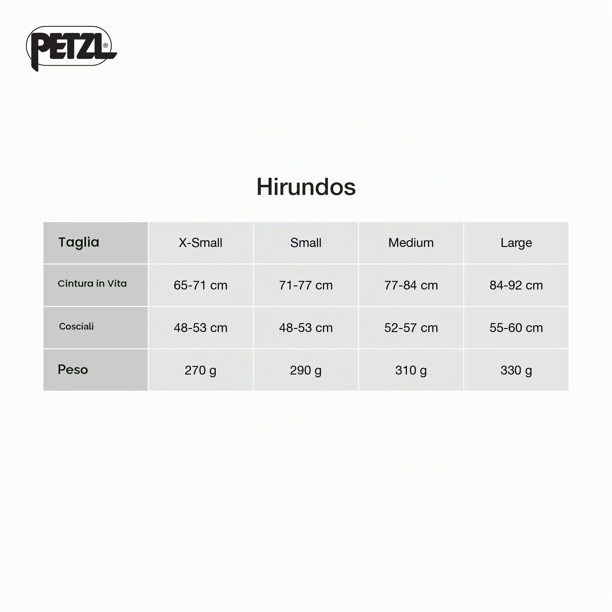 PETZL Hirundos Cintura in vita Unisex - Adulto (Pacco da 1)