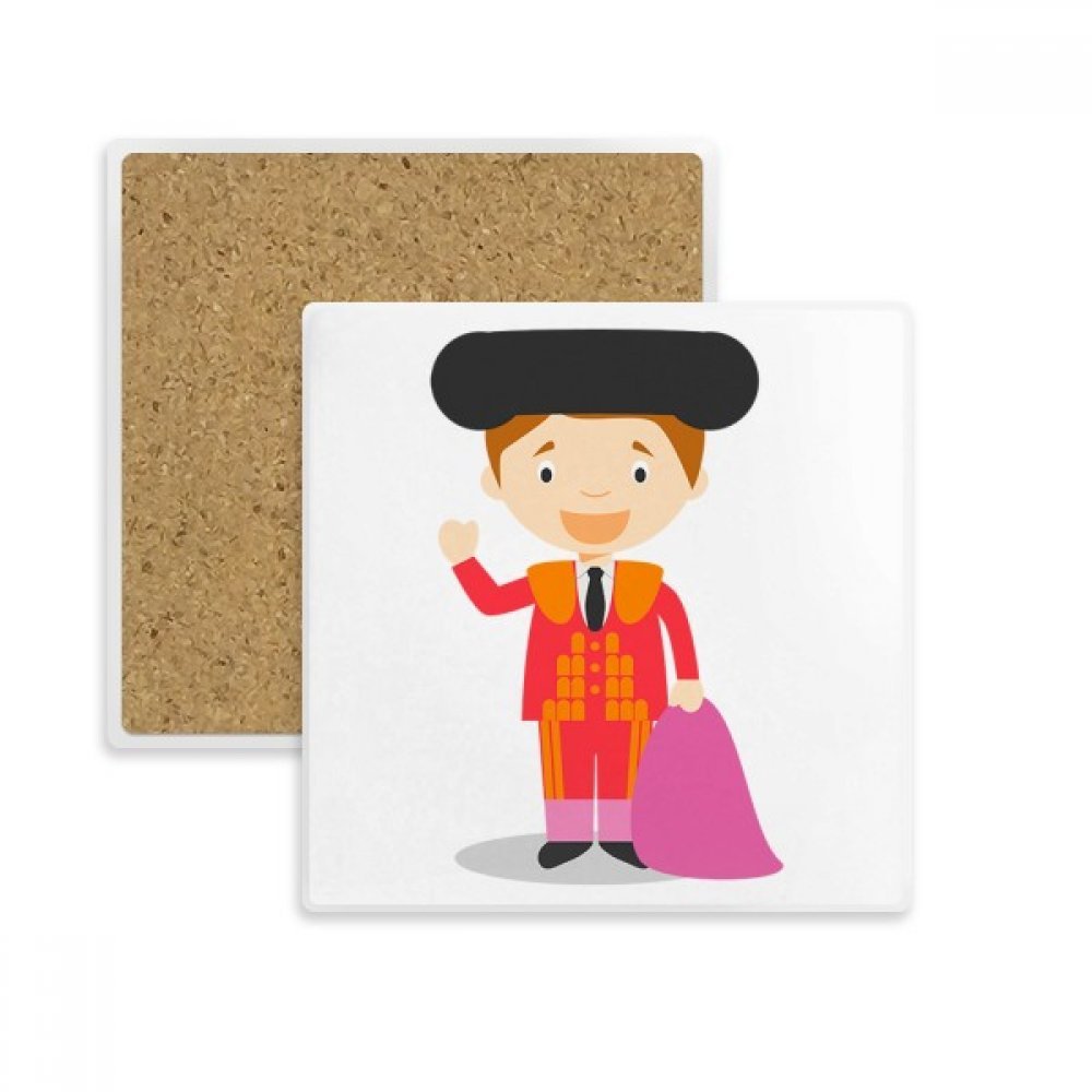 Pierre absorbante pour tasse motif torero rouge anti trace de liquide