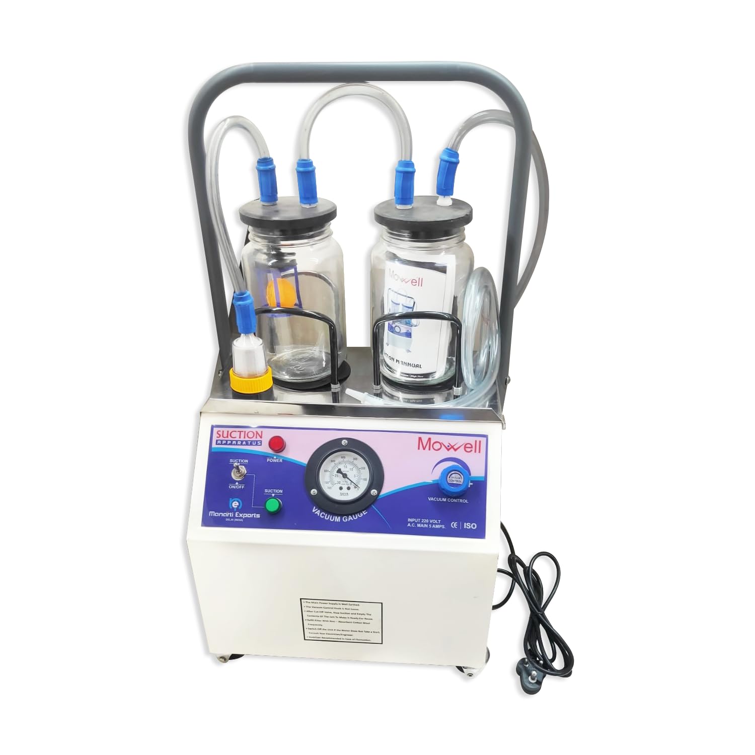 Mowell Electric Suction Machine with Glass Jar Vacuum Control Knob|Fitted with Vacuum Gauge |ON/OFF Switch with Indicator 1 Year Warranty (B07YHWSN6X) Amazon Price History, Amazon Price Tracker