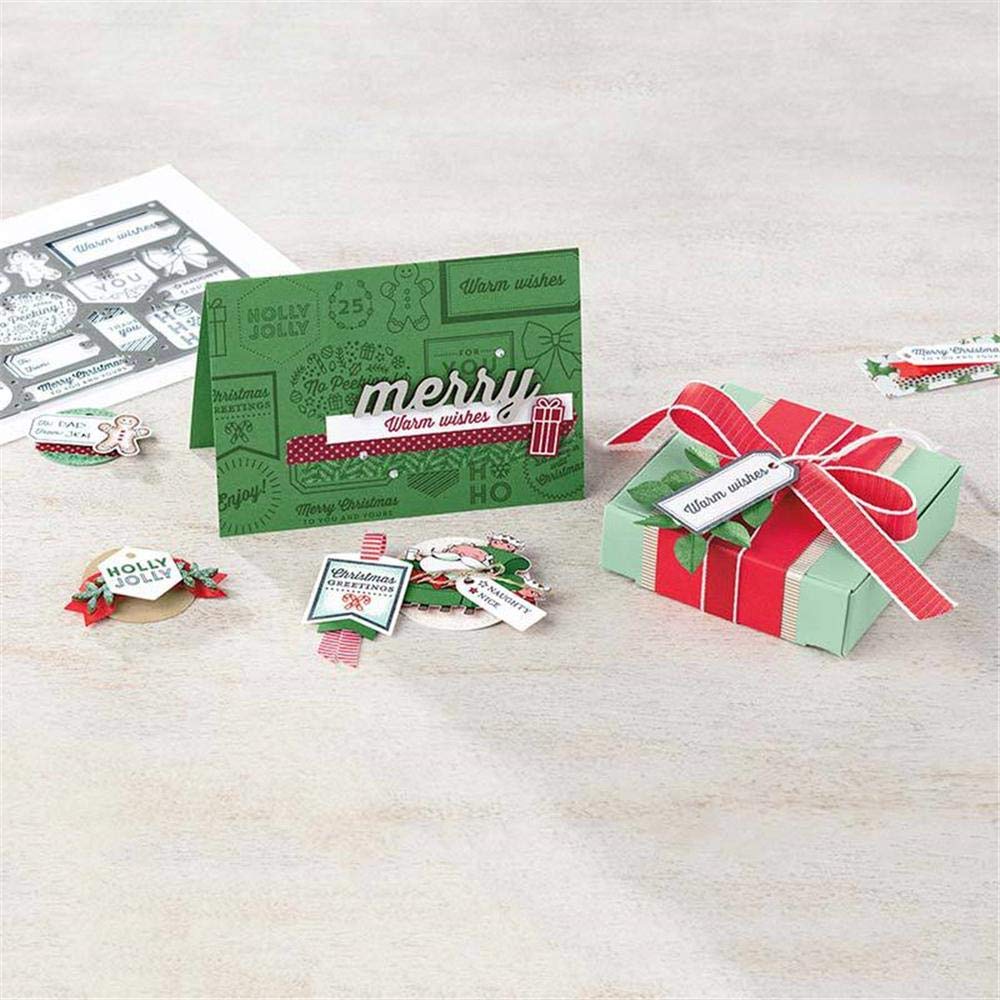 Set Di Fustelle In Metallo Per Scrapbooking – 125 X 80 Mm, Per Biglietti E Album Fai Da Te - 3
