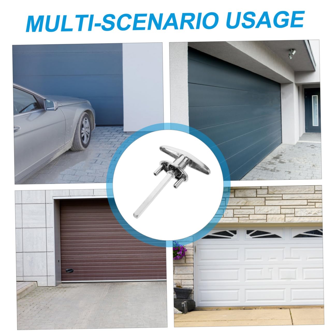 Tofficu 4 Set Serratura per Porta Garage Handle con Chiavi Kit Manutenzione per Serratura Resistente e Design Anticorrosione