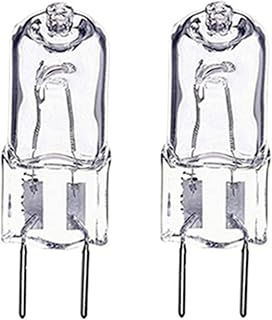 K JINGKELAI G8 Halogen Bulbs 75W G8 75Watt 120V Halogen Light Bulbs T4 JCD Type 120V Bi-Pin Base G8 Lamp for Under Cabinet Puck Lighting,Clear Lens,Warm White 2700K,10 Pack