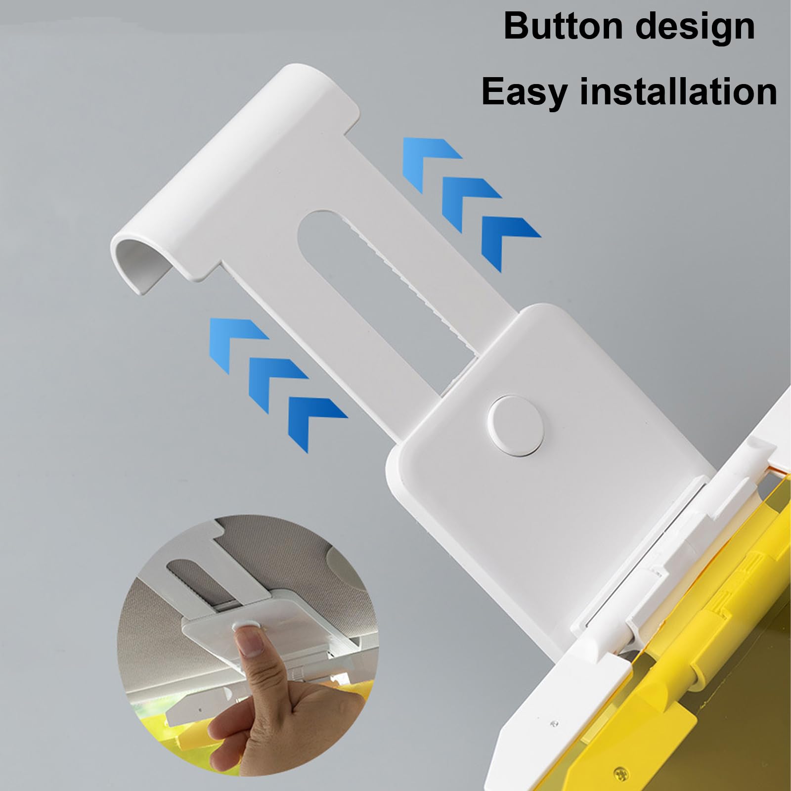 1 Pcs Estensione Parasole per Auto, Visiera parasole antiriflesso 2 in 1, 2 in 1 Visiera HD Anti-riflesso, per giorno e notte, per Auto Parasole