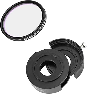 SVBONY SV220 Telescope Filter, H-Alpha OIII 3nm Dual-Band 2" Nebula Filter, Cut-Off Depth OD5 Bundle with SV226 Filter Drawer with M42-M48 Adapter, Telescope Accessories for Deep Sky Astrophotography