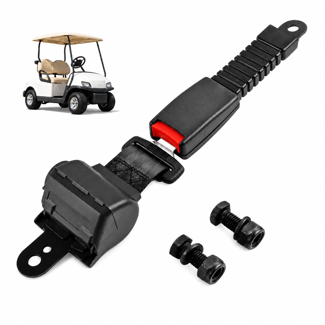 Roykaw 40 Inch Retractable DOT Seat Belt Kit