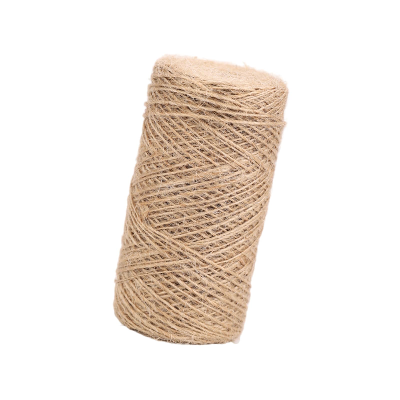 Tsophreniq C1 15 Natural Fiber Twine Multipurpose Heavy Duty Wrapping Rope String For Craft Gardening Home Decoration Packaging Cord