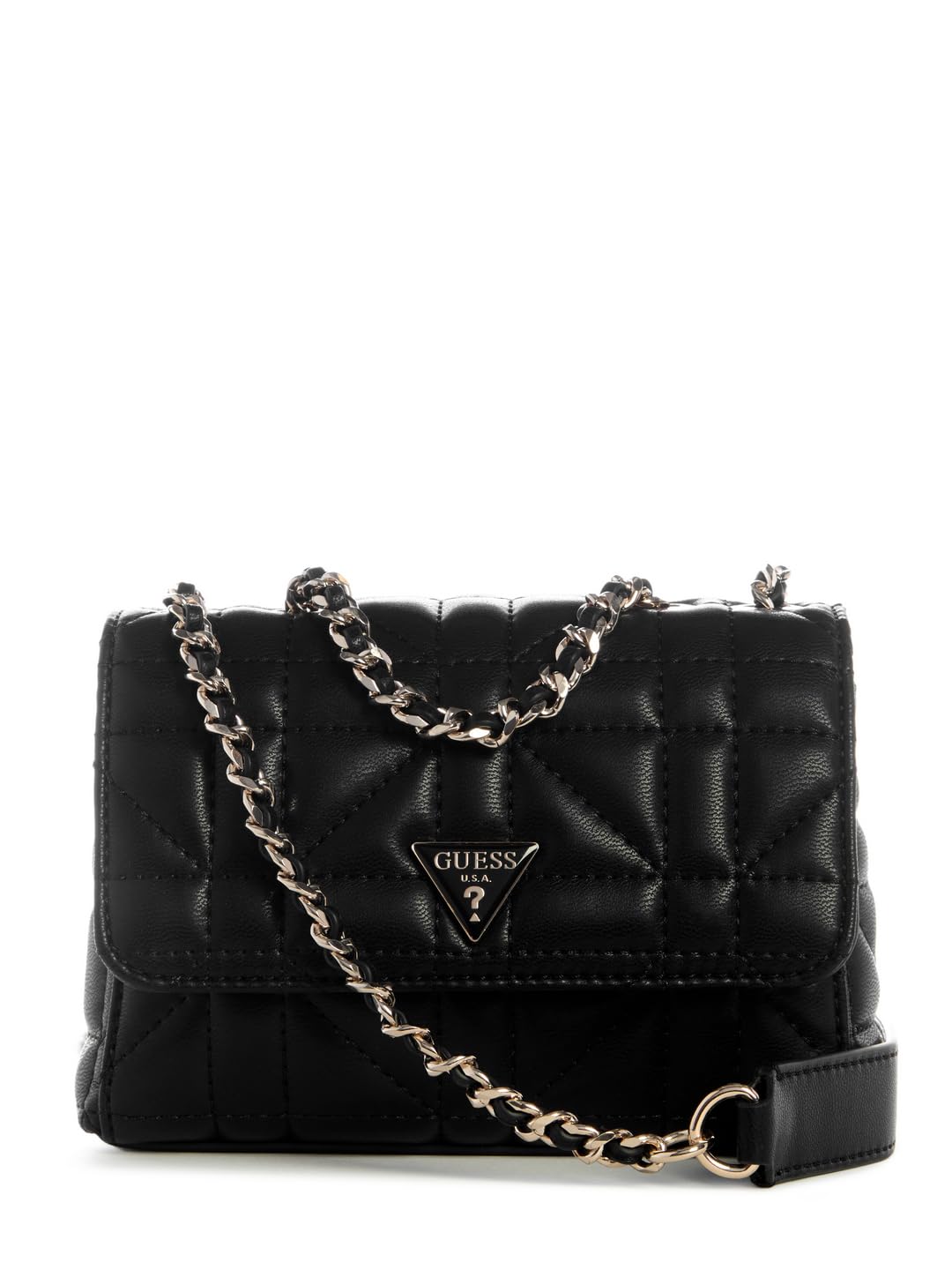 GUESS Edita Mini Convertible Crossbody Flap Black