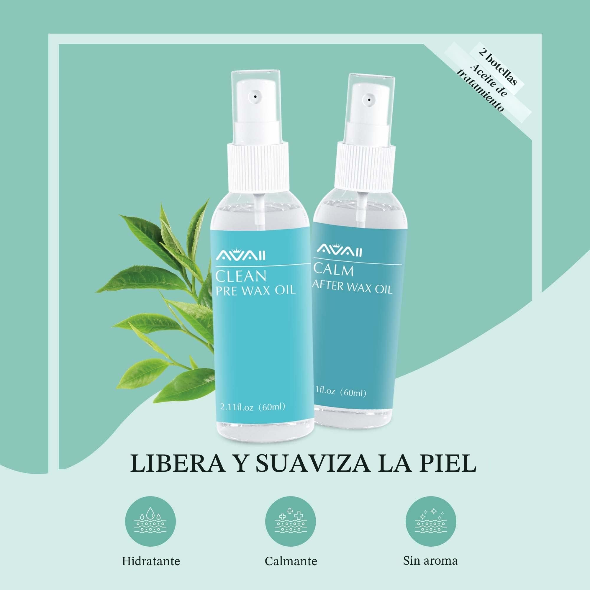 Kit de Depilación Profesional - Calentador de Cera Con 400g de Cuentas, 20 Anillos - Para Cara, Axilas, Piernas, Bikini y Cuerpo Completo