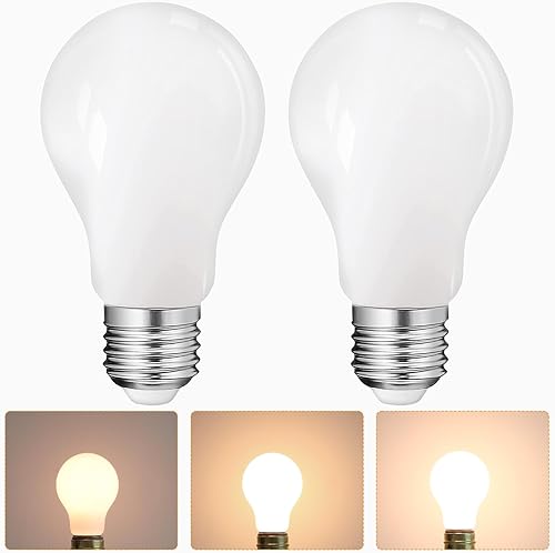 Bombillas de 3 vías, bombillas LED A19 E26 de 6 W, 3000 K, blanco suave, equivalente a 53060 vatios, bombillas regulables de tres vías para lámparas