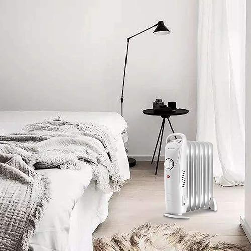 Miniatura 9 de Homeleader Calentador radiador lleno de aceite con termostato ajustable, calentador personal eléctrico con seguridad contra sobrecalentamiento, para