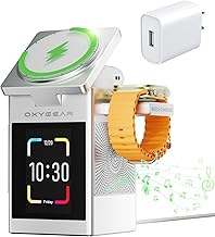 Wireless Charger For Ulefone Rugking/Power Armor 16S/ Armor 21/ Power Armor 16 Pro, Desk Charging Dock, Dual Output Charging, 2-in-1 Charger Stand