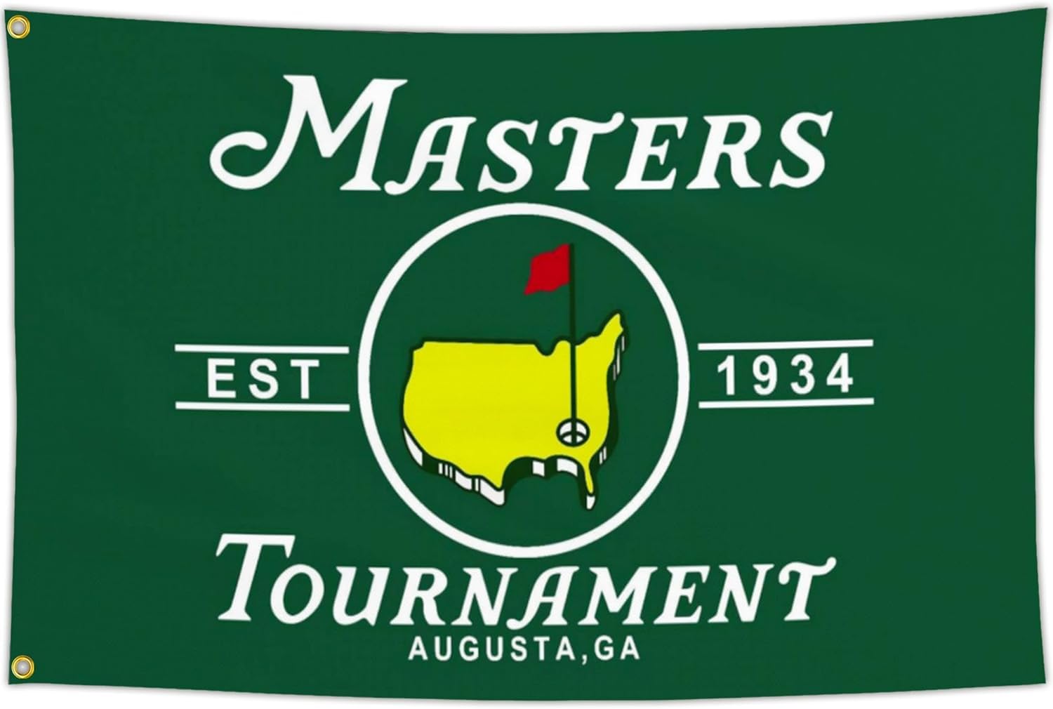 salmophy Masters Golf Flag Double Sided Masters Tournament Augusta National Golf Poster Tapestry 3x5ft for Indoor and Outdoor Home Decoration Yard Patio Lawn House Holiday Party Gift
