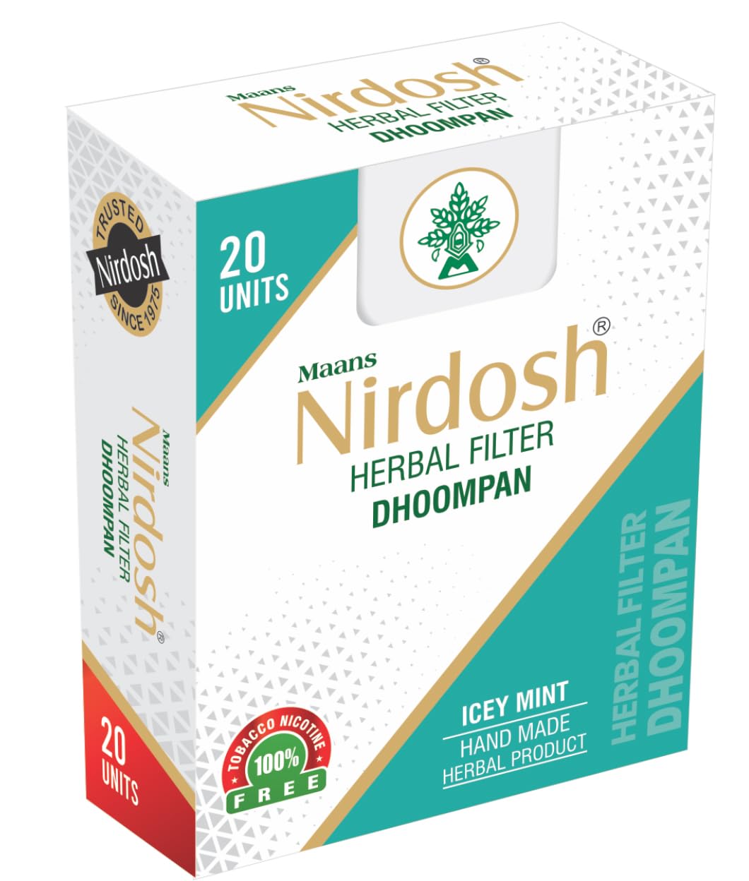 Buy Nirdosh Herbal Icey mint Smoke | 100% Natural Tobacco-Free Alternative  | 20 Ayurvedic Cigarettes | Nicotine-Free Wellness Choice Online at Low  Prices in India