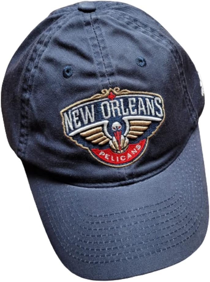 adidas Adults' New Orleans Pelicans Adjustable Slouch Cap-Navy