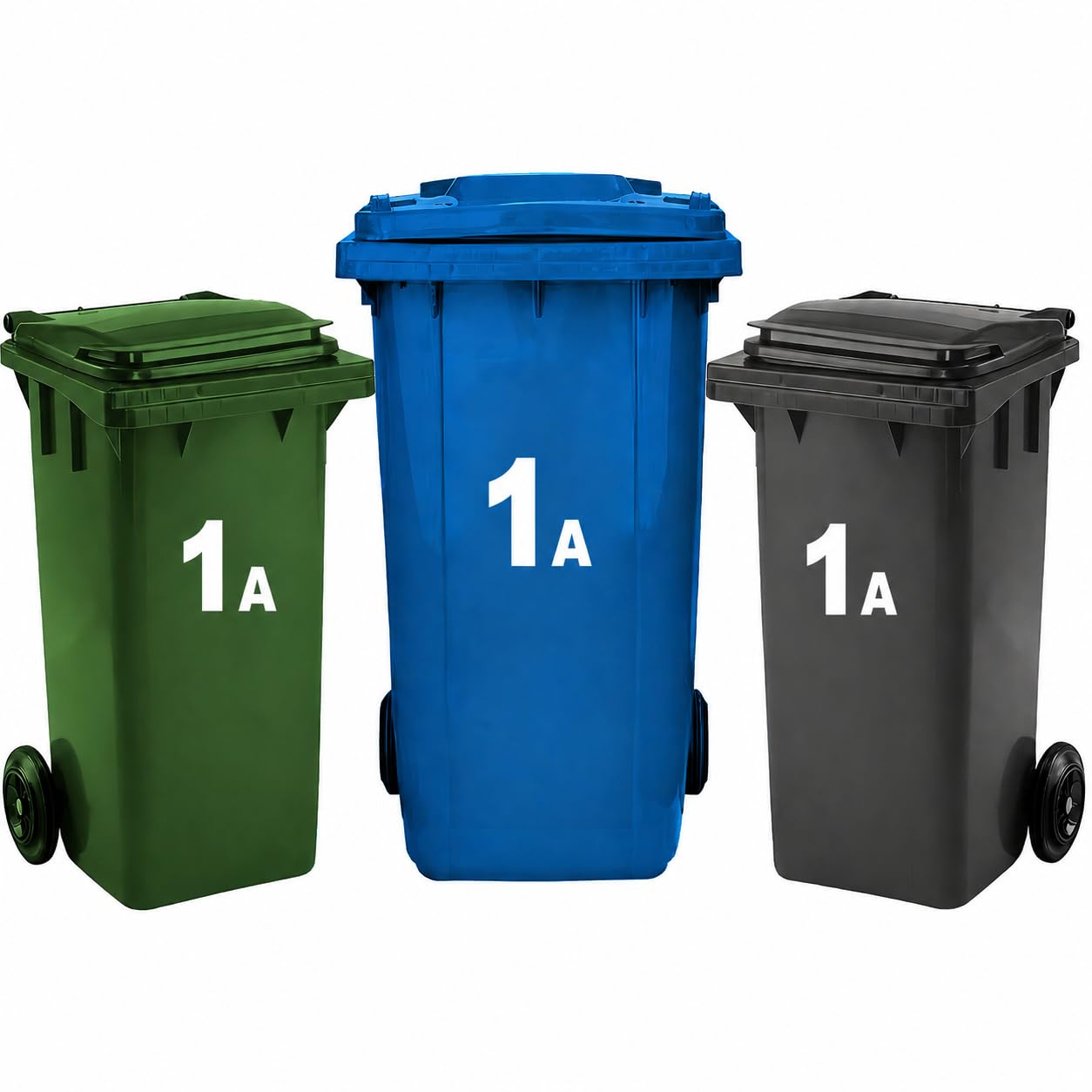 Rubigo 3 x Bin Numbers for Wheelie Bins, 0-99, Letters A-D, 17.5cm Dustbin Stickers, Easy Application Stick On Number Stickers - Weatherproof Self Adhesive Vinyl (5) — view 44