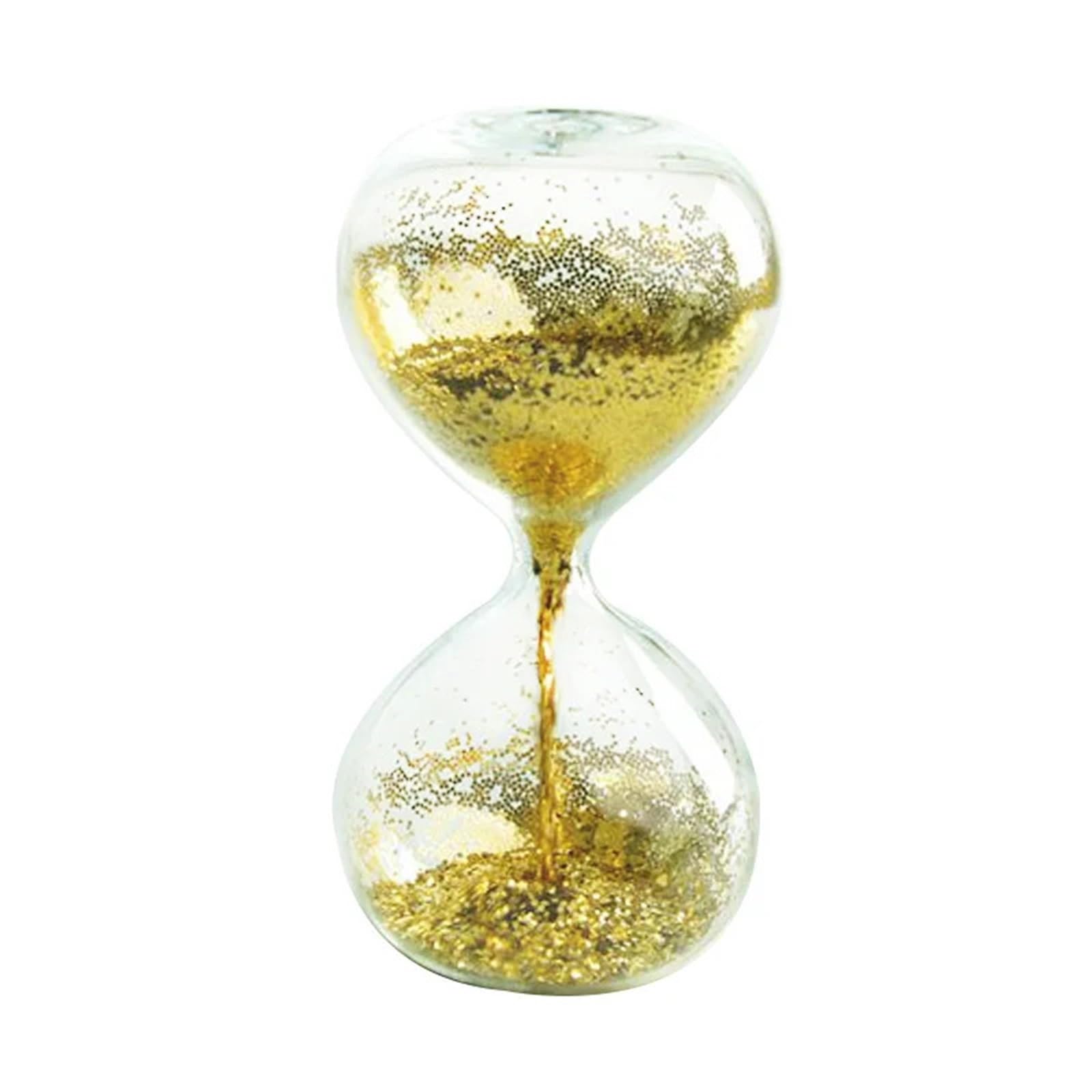 Hourglass Hourglass Timer Creative Gold Powder Sandglass Sand Watch Decoration Crafts Ornament For Room Birthday Tea Coffee