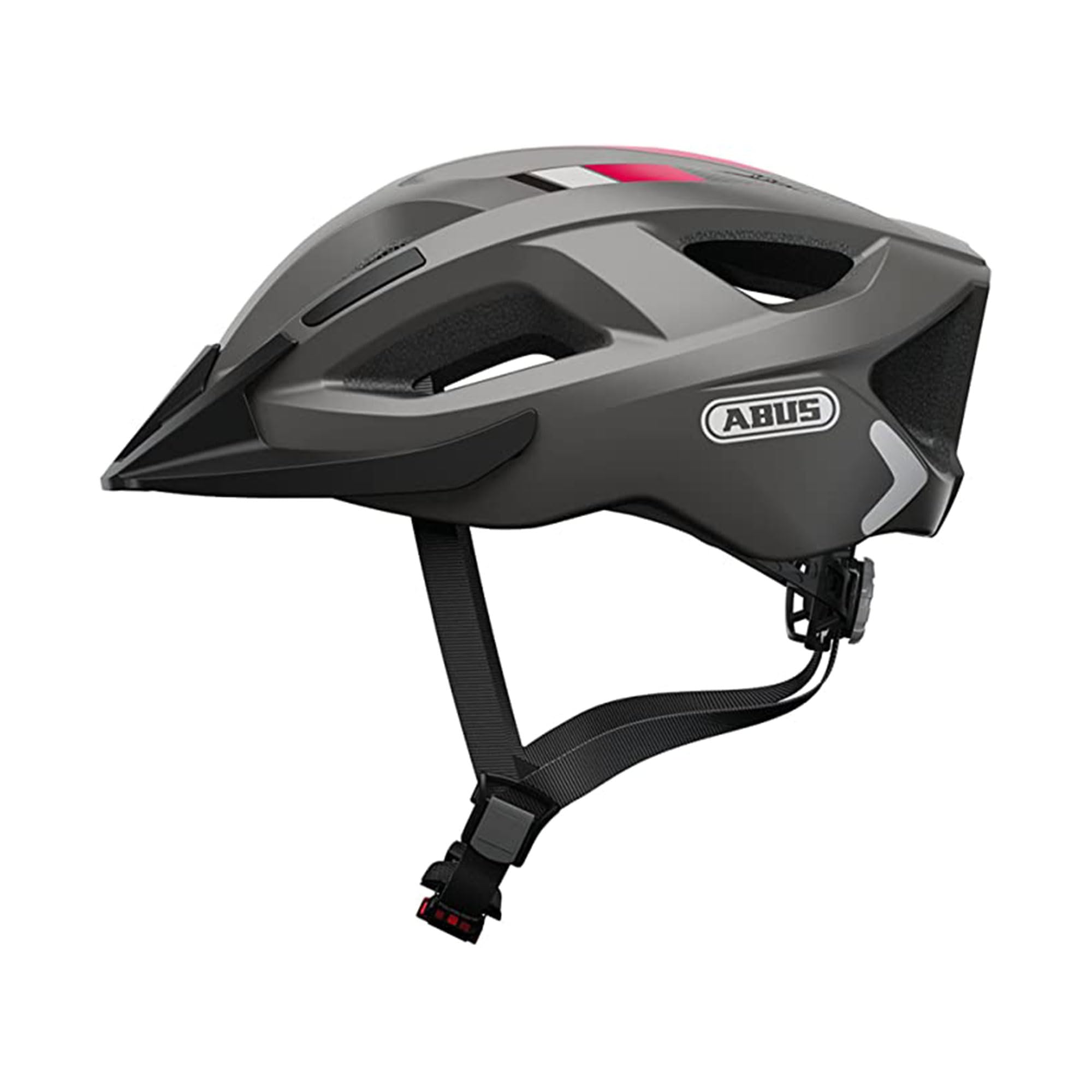 ABUS Casco da città Aduro 2.0 - casco da bici integrale con luce - design sportivo per il traffico cittadino - per uomo e donna