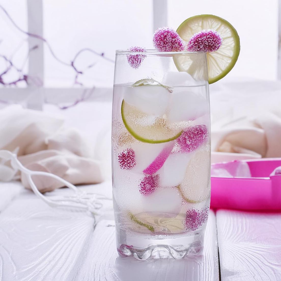 Glasmark Krosno Glasses Set of 6 0.35 Litre Cocktail Glasses Cocktail Drinking Glasses Water Glasses Dishwasher Safe Children's Glasses Small Glasses Juice Glasses 6 x 350 ml