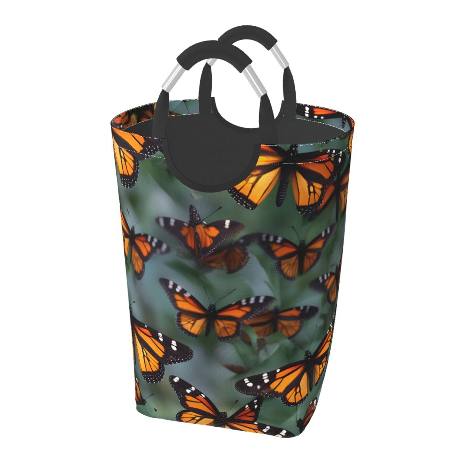 Panier à linge pliable 50L aux motifs papillons pour optimiser le rangement de votre chambre