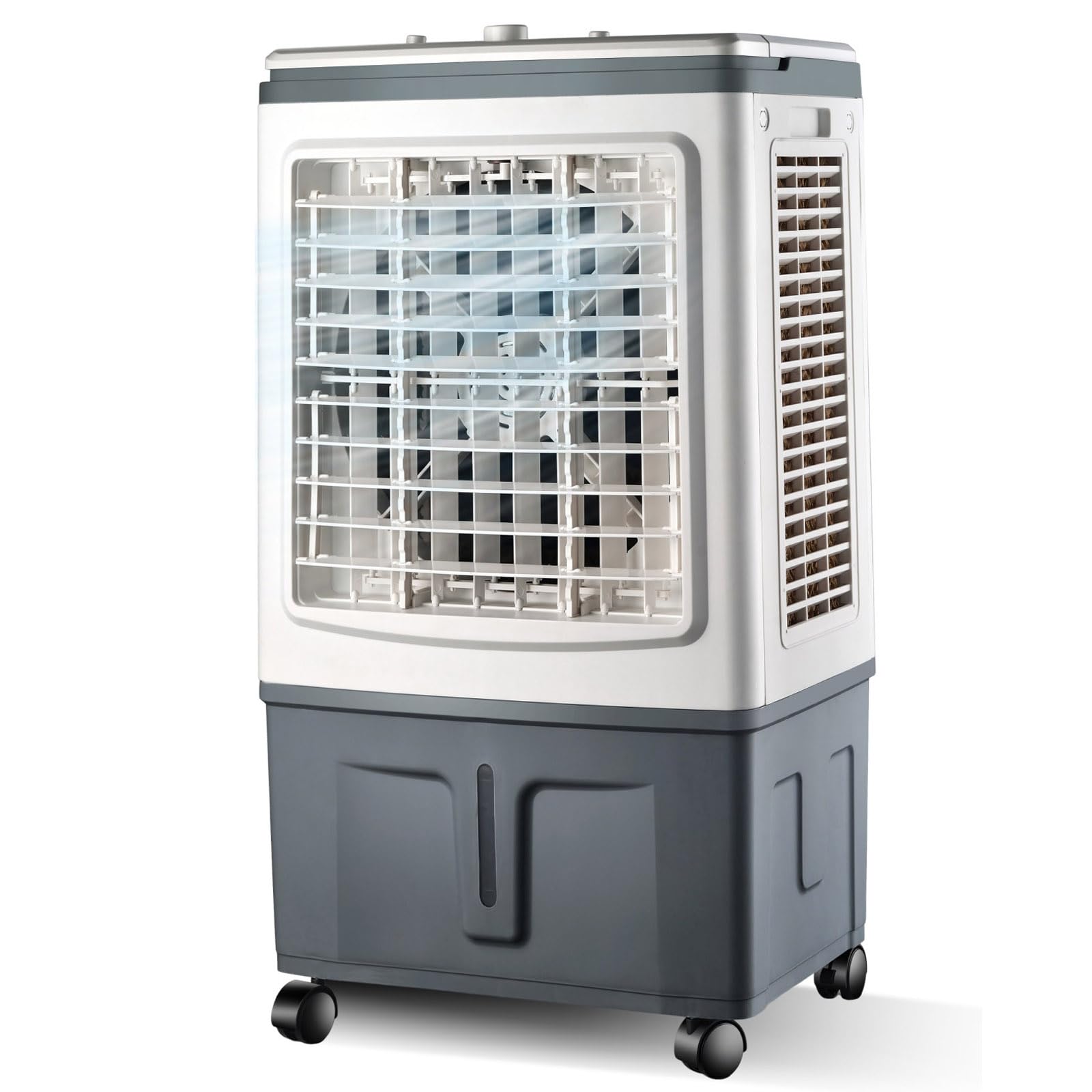 Enfriador de aire evaporativo portátil 30L y ventilador de 80W con mando para el hogar