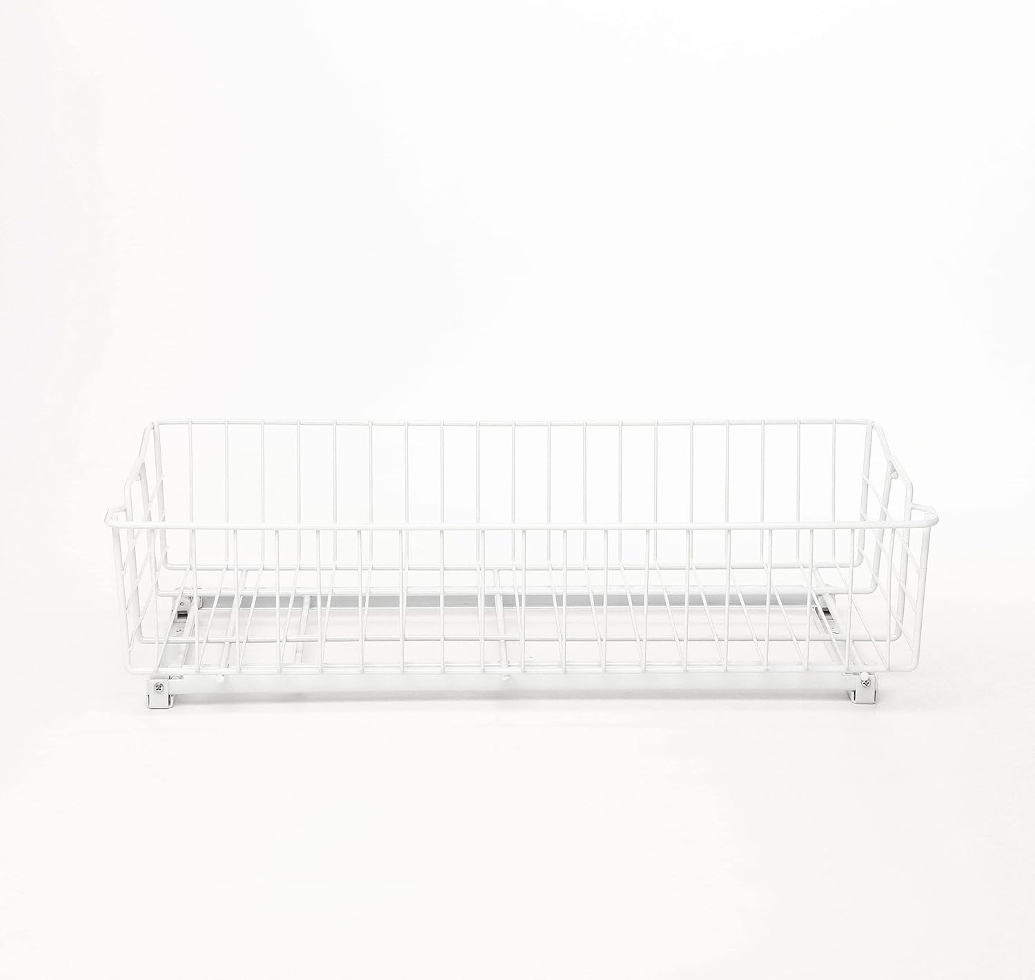 Knape & Vogt Simply Put 14-in W x 5.25-in H White Metal 2-Tier Pull Out Cabinet Basket