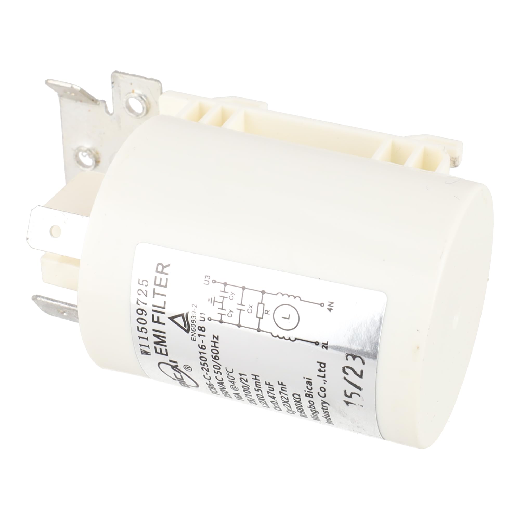 sparefixd Supresor de filtro de red para secadora Indesit