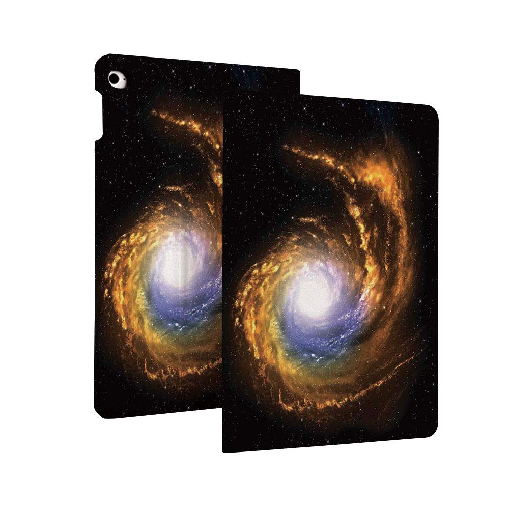 Galaxy Case for iPad 10.2" 2019 (7th Generation),Nebula Cloud with Cosmic Rays Galactic Sparks Exploring Celestial Bodies Space Art Super Thin Lightweight Stand Protective Cover with Auto Sleep/Wake F