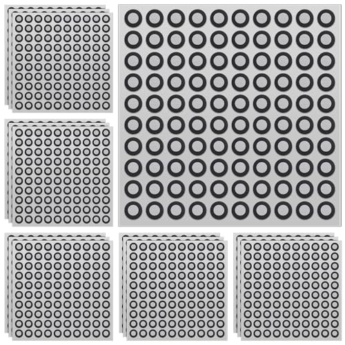 Image of Marspark 15 Sheet 1500 Point 3mm 3D Scanning Markers Dots for 3D Scanner High Accuracy Reflective Reference Adhesive Tracking & Positioning Dots Sticker Diffuse Marker for Industrial Optical Scanning