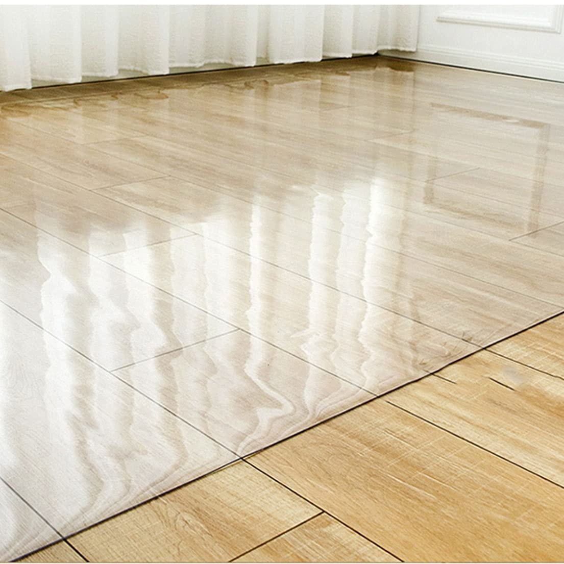 Tappetino oversize in vinile trasparente – protezione antiscivolo per ingresso, tappetino da tavolo in legno duro trasparente, zerbino di benvenuto commerciale, 70 x 240 cm, per casa e ufficio