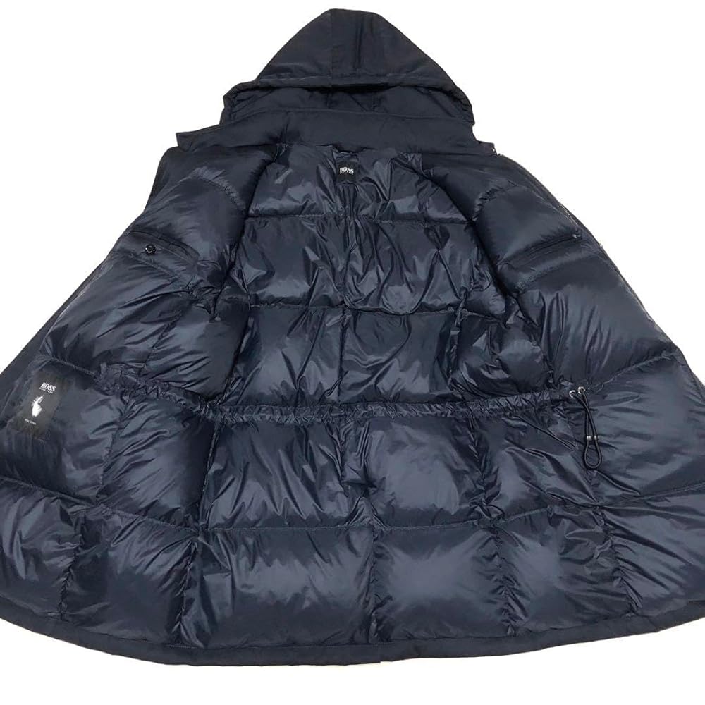 Amazon | 路面店品 ヒューゴボス ダウンコート 大谷翔平 黒