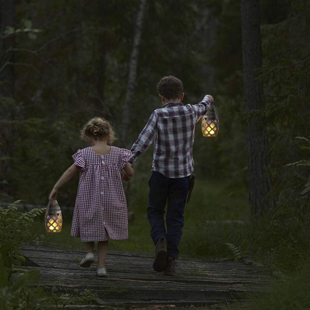 Solar Powered Lamp with Torches Light for Home and Garden During Christmas and New Year Waterproof