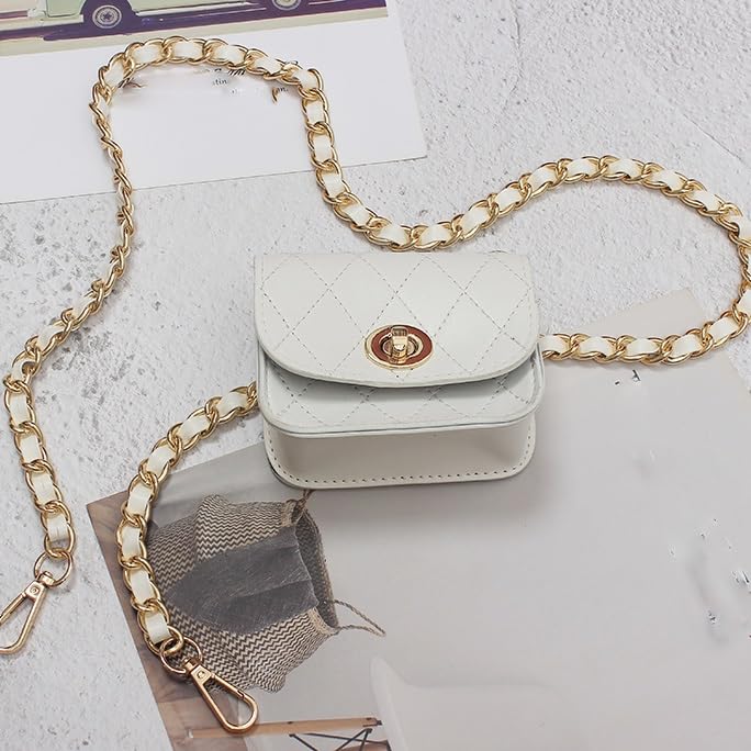 Fanny pack women's waist chain belt Women's dress with embellished chain belt3