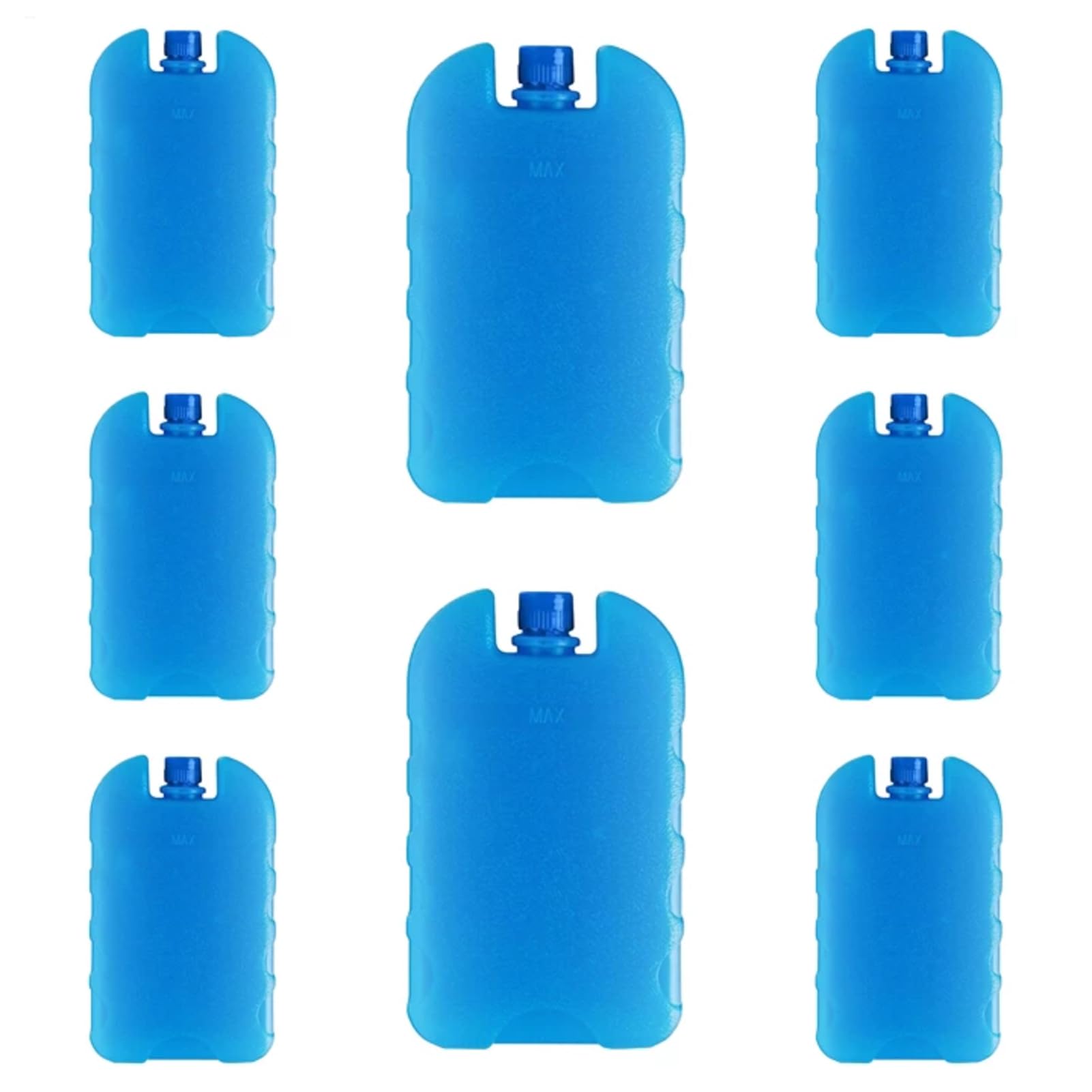 Freezer Blocks for Cool Bags, 8X300ML Ice Packs for Cool Lunch Box, Long Lasting Freezer Packs for Coolers, Reusable Cooling Bags Ice Blocks for Summer Travel, Picnic & Camping Accessories
