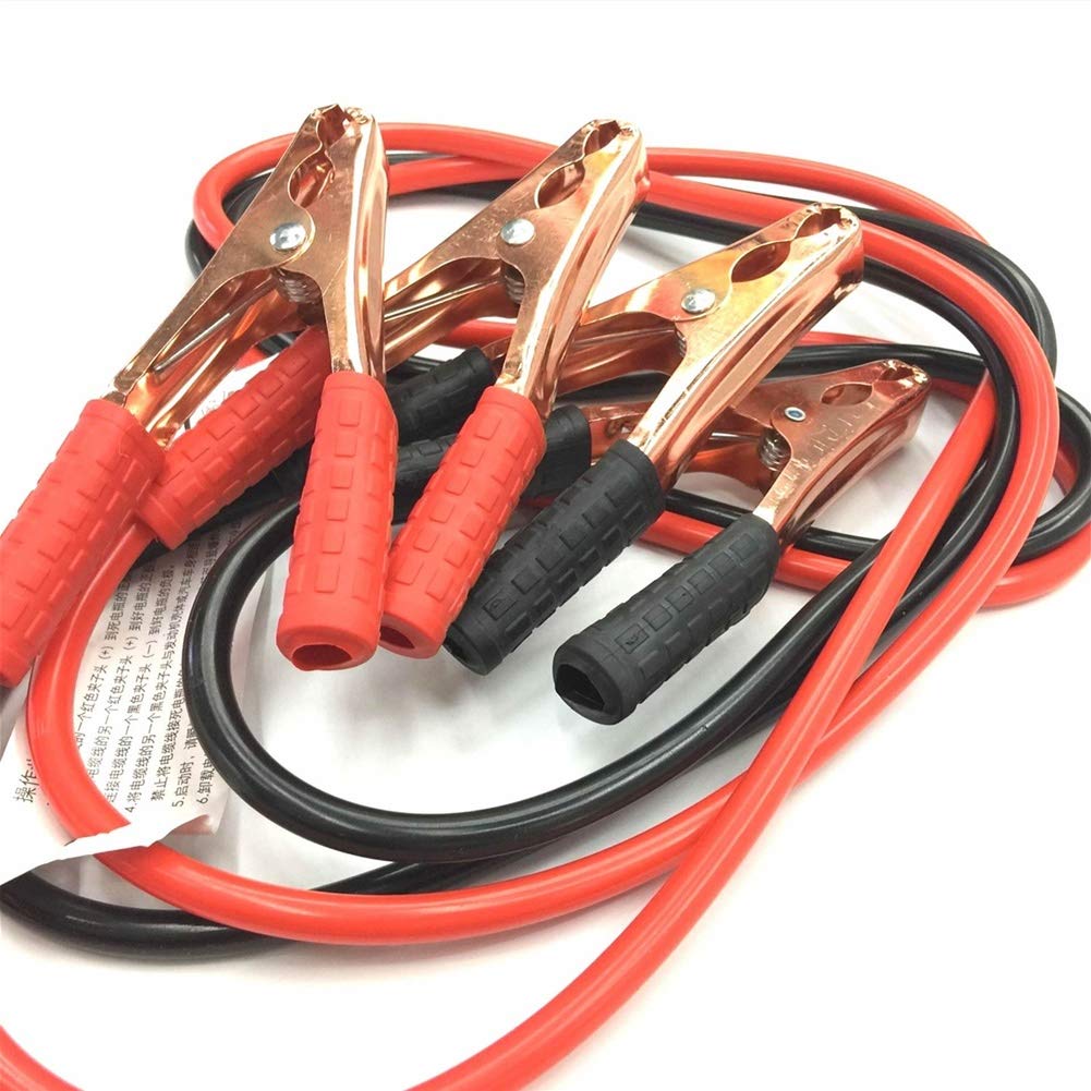 Cable Puente para Coche Furgoneta camión, Cables Puente de batería de Coche Hechos de Cobre 2,2 m (500a 2,2 m)