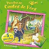  Le livre de la jungle: 5 puzzles dans un livre