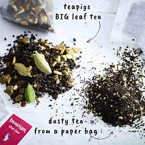 teapigs Chai Tea Bags Made With Whole Leaves (1 Tin of 20 Tea bags) 3503