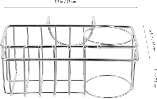 Miniatura 2 de Angoily Estante de drenaje para fregadero, estante de almacenamiento de drenaje, estante de drenaje para fregadero de cocina, estante de drenaje