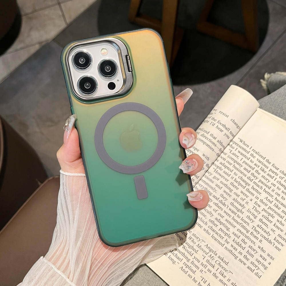 Étui magnétique à paillettes objectif iPhone 12 13 14 15 - 7