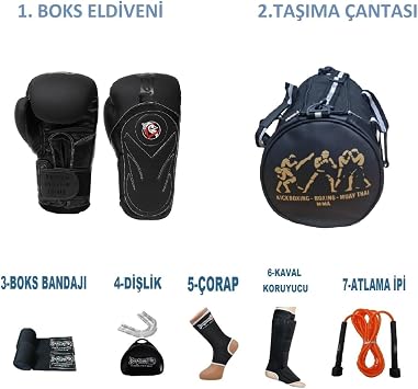 Dragondo Gifttoom K ck Boks Sporcu  antal  Antrenman Seti Boxing Dragon Tepito Boks Eldiveni Ve Ekipman