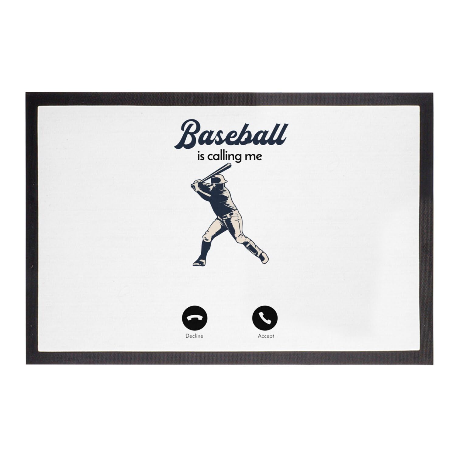 Paillasson baseball idée cadeau originale passionné sport américain
